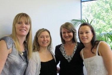 Julie, Melissa, Corban and Carlie at Carlie's 10 year celebration