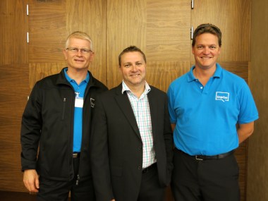 Mark Loveys, Darren de Vries and James Brading