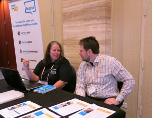 Cathy Masters demonstrates Enprise Anywhere top an SAP Business One partner